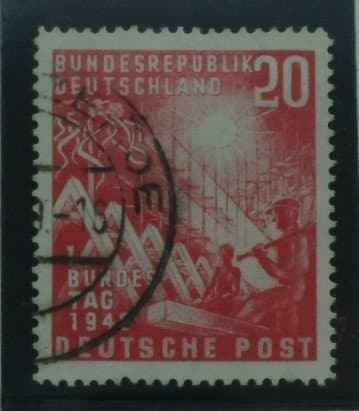 West Germany Stamp, 1949, SG1034, Used image 0