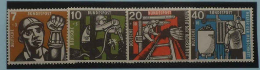 West Germany Stamp, 1957, SG1189-1192, Mint image 0