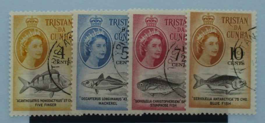 Tristan da Cunha Stamps, 1961, SG48-51, Used image 0