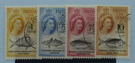 Tristan da Cunha Stamps, 1961, SG48-51, Used image 0