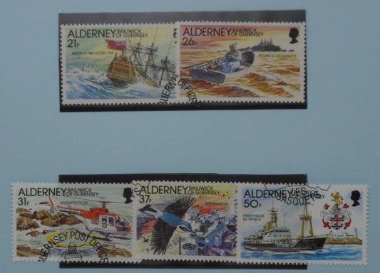 Alderney Stamps, 1991, SG A47-A51, Used image 0