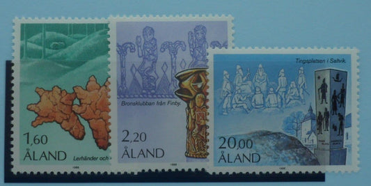 Aland Islands Stamps, 1986, SG21-23, Mint image 0