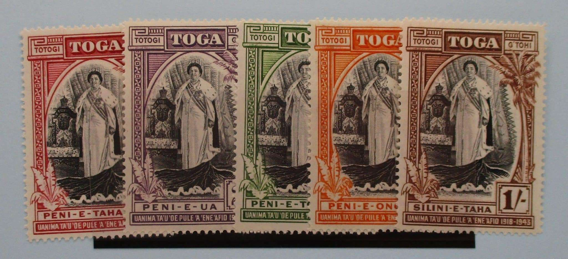 Tonga Stamps, 1944, SG83-87, Mint image 0