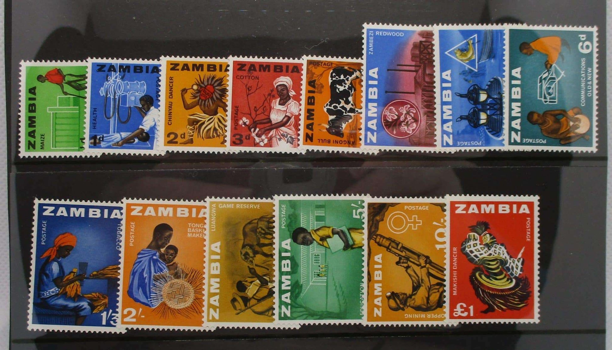 Zambia Stamps, 1964, SG94-107, Mint image 0