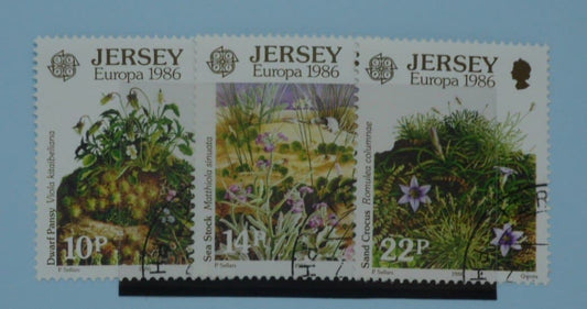 Jersey Stamps, 1986, SG386-388, Used image 0