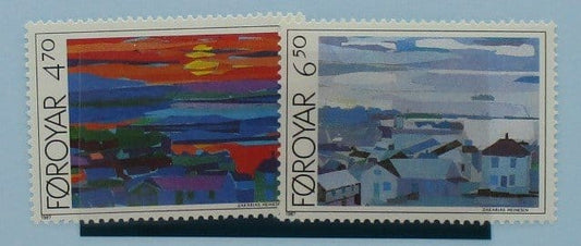 Faroe Islands Stamps, 1987, SG155-156, Mint image 0