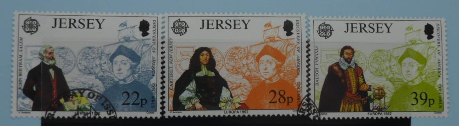 Jersey Stamps, 1992, SG584-586, Used image 0