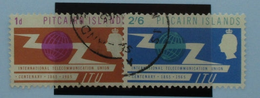 Pitcairn Islands Stamps, 1965, SG49-50, Used image 0