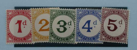 Tristan da Cunha Stamps, 1957, SGD1-D5, Mint image 0
