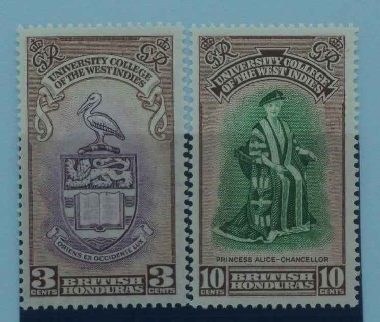British Honduras Stamps, 1951, SG176-177, Mint image 0