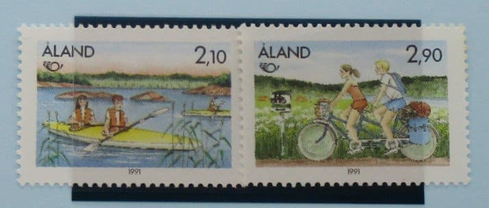 Aland Islands Stamps, 1991, SG50-51, Mint image 0