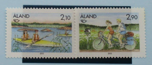 Aland Islands Stamps, 1991, SG50-51, Mint image 0