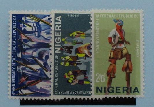 Nigeria Stamps, 1967, SG202-204, Mint image 0
