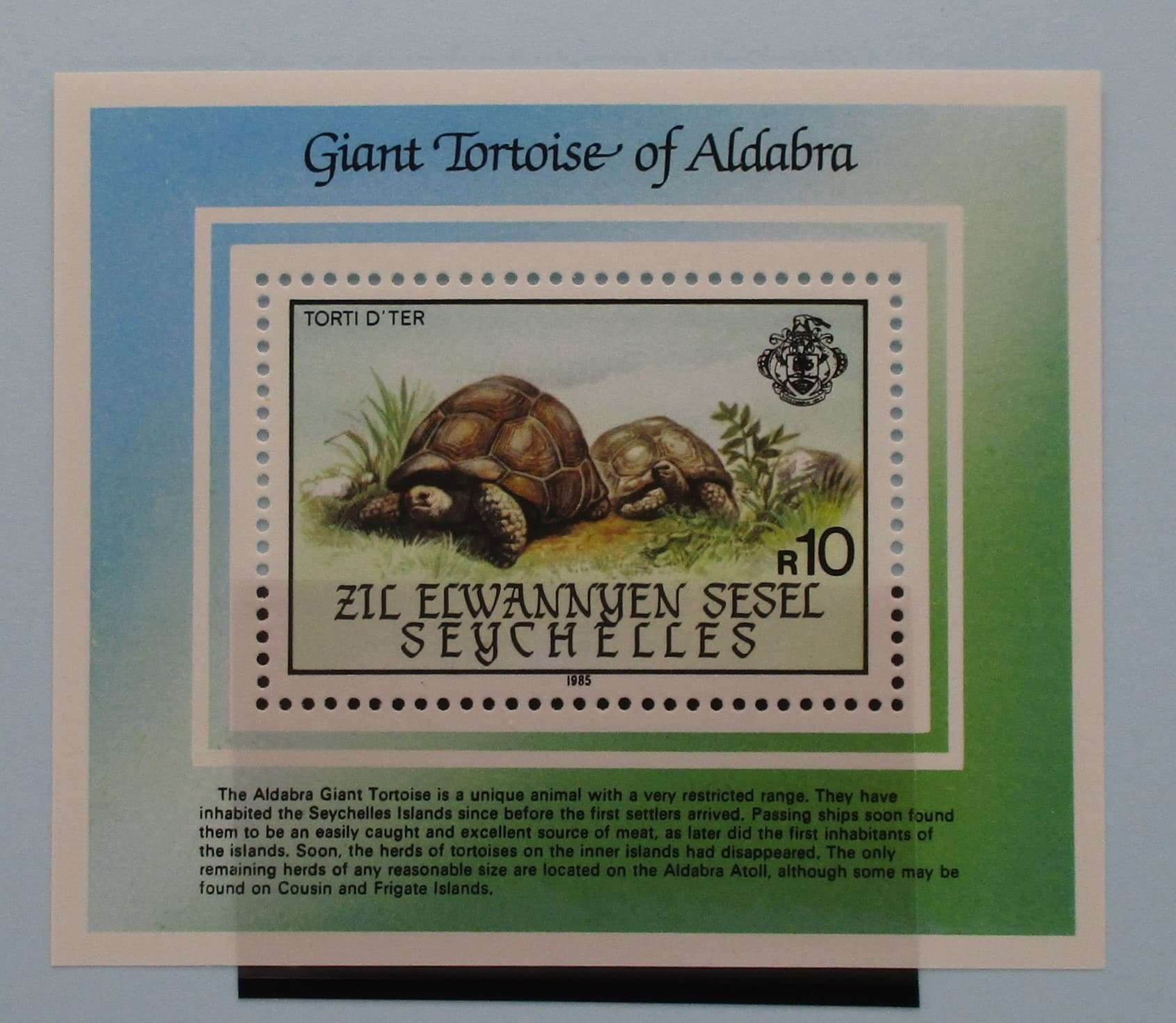 Zil Elwannyen Sesel Stamps, 1985, MS124, Mint image 0
