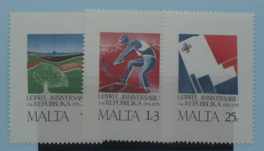 Malta Stamps, 1975, SG552-554, Mint image 0