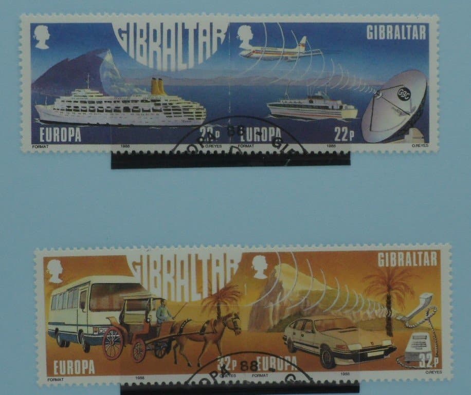 Gibraltar Stamps, 1988, SG588a, SG590a, Used image 0