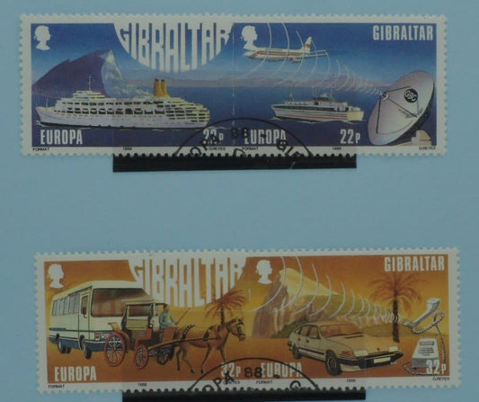 Gibraltar Stamps, 1988, SG588a, SG590a, Used image 0