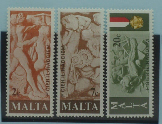 Malta Stamps, 1977, SG586-588, Mint image 0
