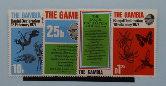 Gambia Stamps, 1977, SG384-387, Mint image 0