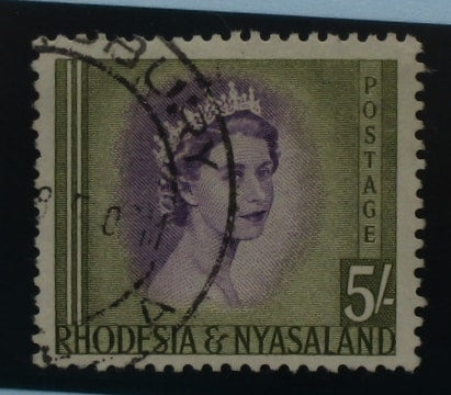 Rhodesia and Nyasaland Stamps, 1954-56, SG13, Used image 0