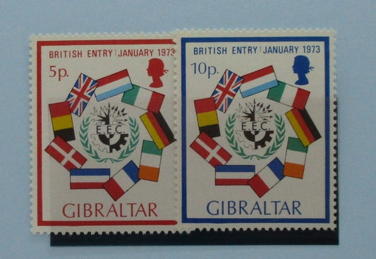 Gibraltar Stamps, 1973, SG308-309, Mint image 0