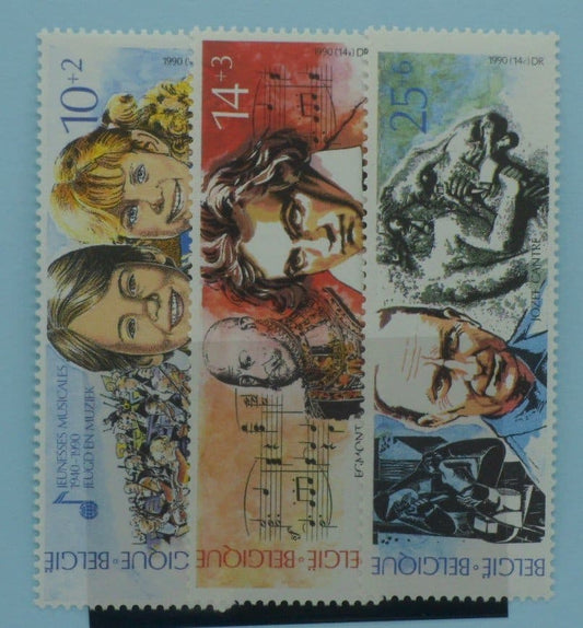 Belgium Stamps, 1990, SG3037-3039, Mint image 0