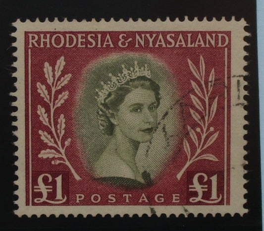 Rhodesia and Nyasaland Stamps, 1954-56, SG15, Used image 0