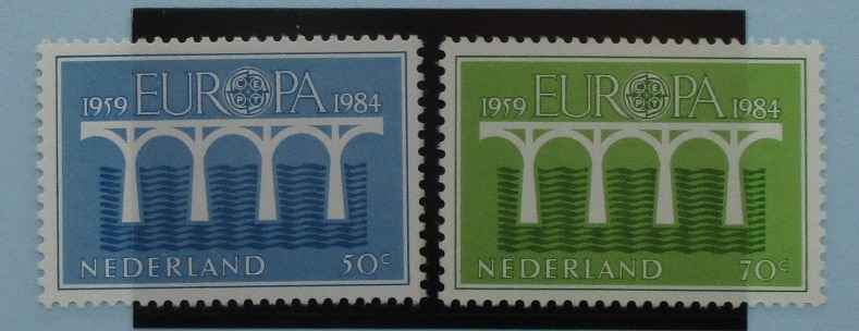 Netherlands Stamps, 1984, SG1440-1441,  Mint image 0