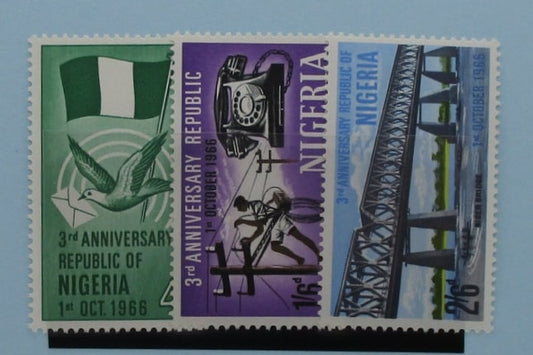 Nigeria Stamps, 1966, SG189-191, Mint image 0