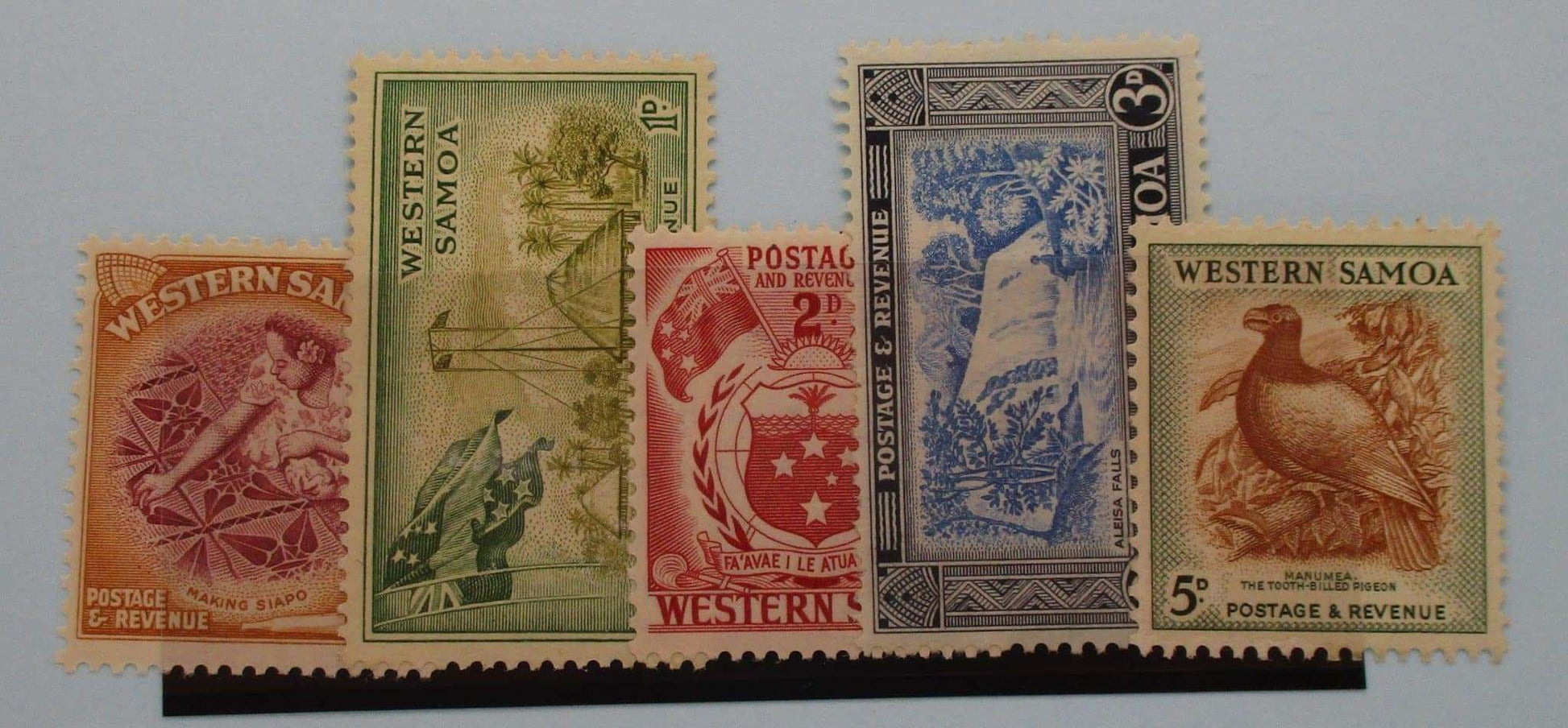 Western Samoa Stamps, 1952, SG219-223, Mint image 0