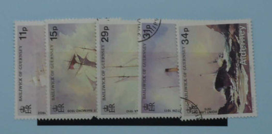 Alderney Stamps, 1987, SGA32-A36, Used image 0