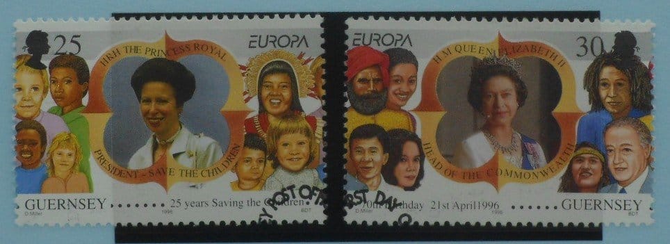 Guernsey Stamps, 1996, SG694-695, Used. image 0