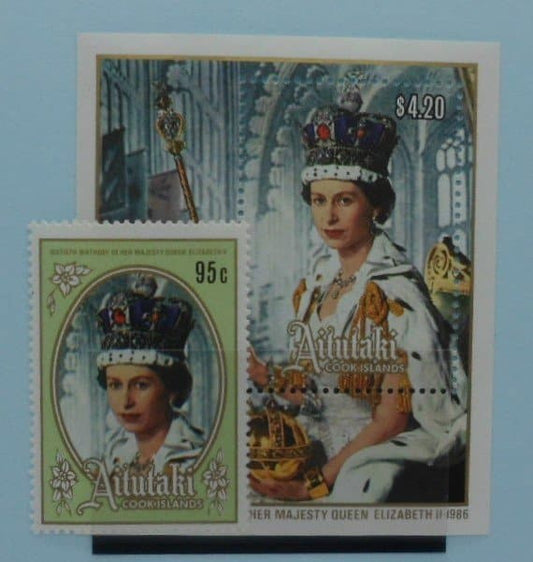 Aitutaki Stamps, 1986, SG542 and MS543, Mint image 0