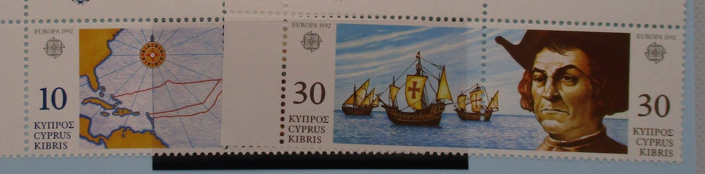 Cyprus Stamps, 1992, SG818a, SG820a, Mint image 0