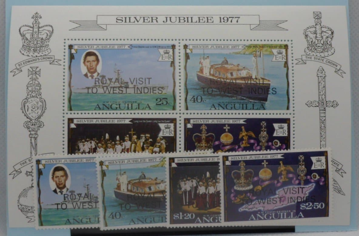 Anguilla Stamps, 1977, SG298-301, MS302, Mint image 0