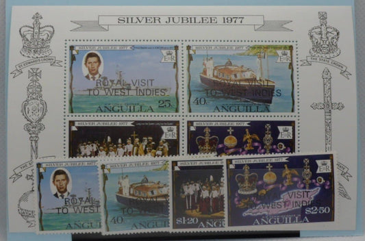 Anguilla Stamps, 1977, SG298-301, MS302, Mint image 0