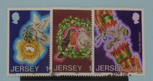 Jersey Stamps, 1986, SG402-404, Used image 0