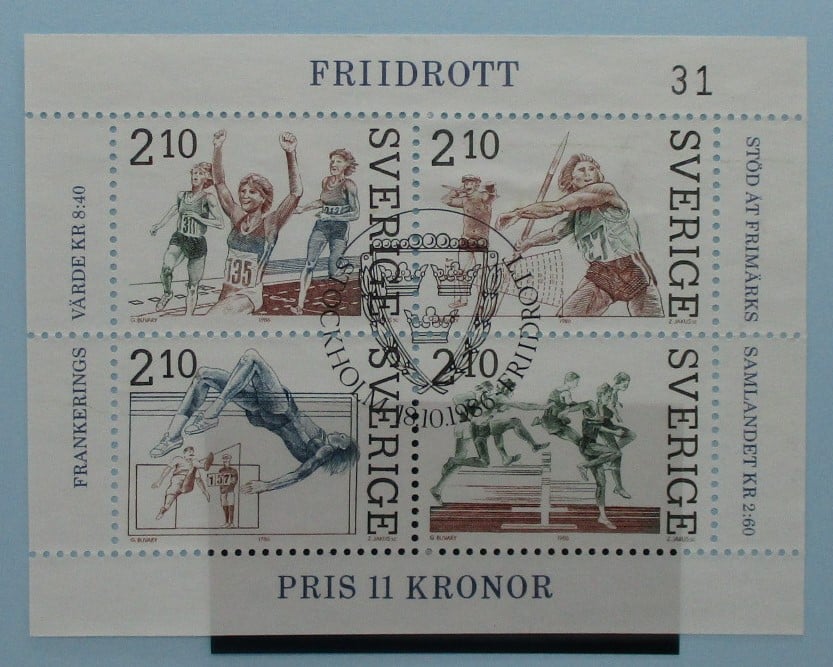 Sweden Stamps, 1986, MS1314, Used image 0