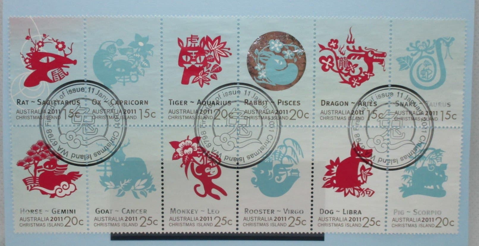 Christmas Island Stamps, 2011, SG685-696, Used image 0