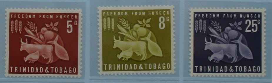 Trinidad and Tobago Stamps, 1963, SG305-307, Mint image 0