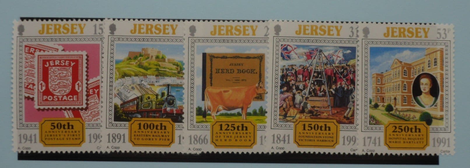 Jersey Stamps, 1991, SG549-553, Mint image 0