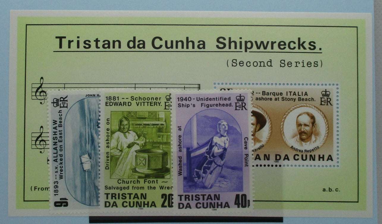 Tristan da Cunha Stamps, 1986, SG411-413, MS414, Mint image 0