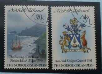Norfolk Islands Stamps, 1990, SG477-478, Used image 0