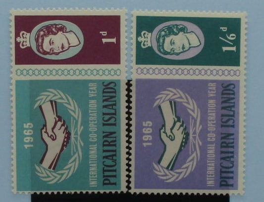 Pitcairn Islands Stamps, 1965, SG51-52, Mint image 0