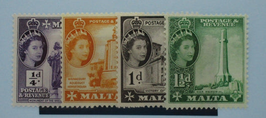 Malta Stamps, 1956-58, SG266-269, Mint image 0