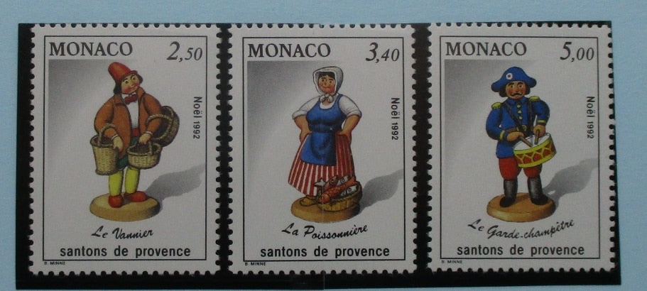 Monaco Stamps, 1992, SG2097-2099, Mint image 0