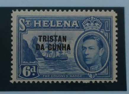 Tristan da Cunha Stamps, 1952, SG7, Mint image 0