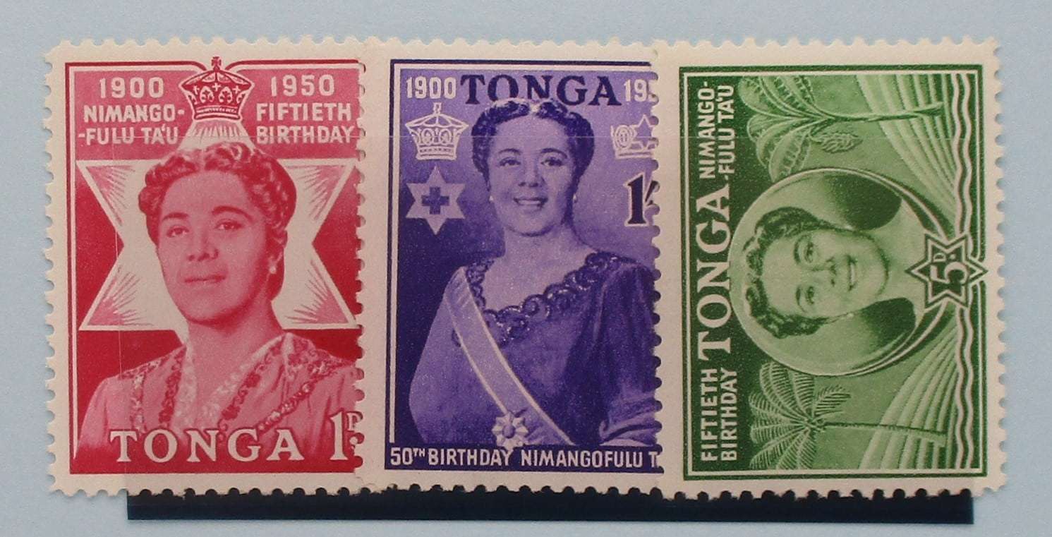 Tonga Stamps, 1950, SG92-94, Mint image 0