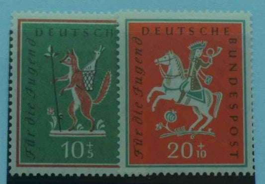 West Germany Stamps, 1958, SG1204-1205, Mint image 0