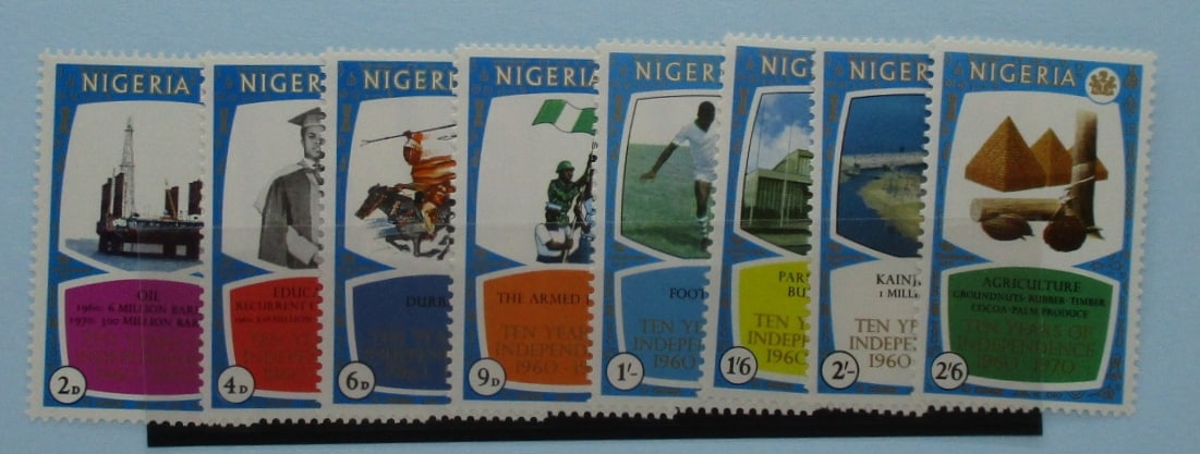 Nigeria Stamps, 1970, SG248-255, Mint image 0